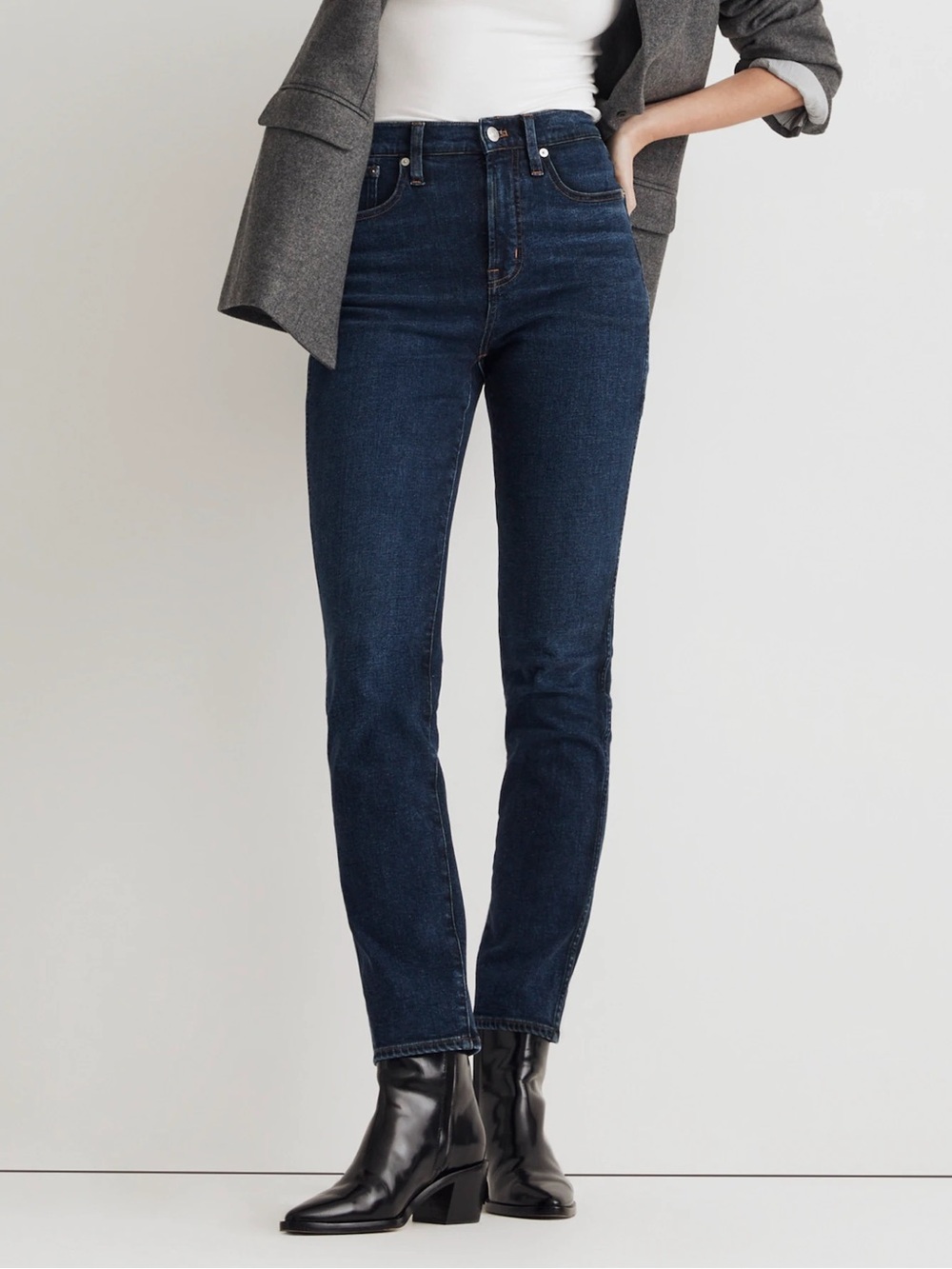 Madewell Women’s The Perfect Vintage Jean Tapered Leg Dark Wash Size 25